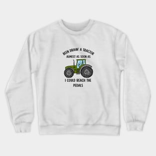 Tractor Farmer Trucking Farming Agriculture Vintage Crewneck Sweatshirt